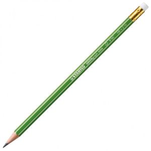 Creion STABILO GREENgraph HB cu radieră 12 buc