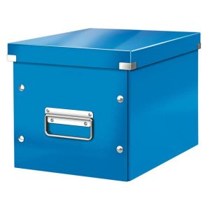 Cutie pătrată A5 (M) Click &amp; Store albastru metalic