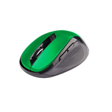 Mouse C-TECH WLM-02/Ergonomic/Optic/USB fără fir/Negru-Verde WLM-02G