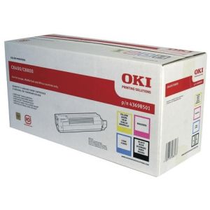 Toner OKI 43698501 (C8600, C8800), CMYK, pachet de patru, multipack, original