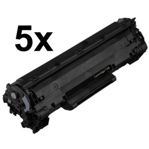 Toner Canon 728, CRG-728, pachet de cinci, negru (black), alternativ
