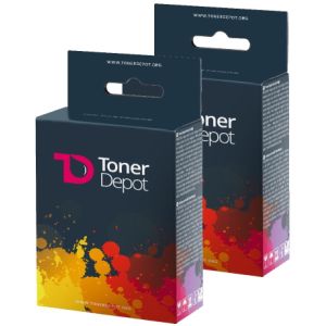 Cartuş Epson T027, pachet de două, TonerDepot color (tricolor), premium