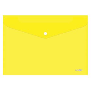 Husă cu fermoar PP/A4, transparent/galben