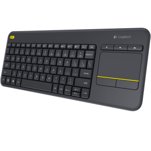 Logitech K400 plus/Wireless USB/Aspect CZ-SK/Negru 920-007151