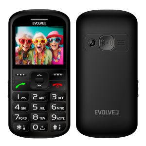 EVOLVEO EasyPhone XS, telefon mobil pentru seniori, negru EP-570-XS-BK