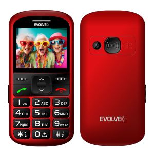 EVOLVEO EasyPhone XS, telefon mobil pentru seniori, roșu EP-570-XS-RD