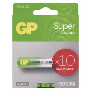 Baterie alcalina GP SUPER AA (LR6) - 10 buc 1013221001