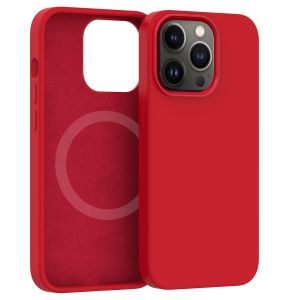 Husa din silicon CARNEVAL SNAP pentru iPhone 14 plus cu MagSafe - rosie ERCSIP14MMGLQ-PR