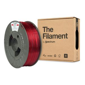 Filamentul Filament 3D, PETG, 1,75 mm, 1000 g, TF-24028, roșu transparent