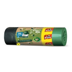 Pungi retractabile FINO Green Life Easy 35 ℓ, 22 mic., 53 x 60 cm (15 buc.) 