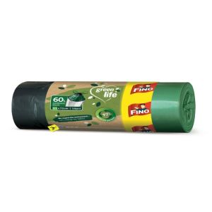 Pungi retractabile FINO Green Life Easy 60 ℓ, 27 mic., 63 x 72 cm (10 buc.) 