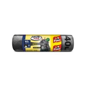 Pungi resigilabile FINO Zeus FLEX 40 ℓ, 32 mic., 55 x 57 cm, argintii (12 buc.) 