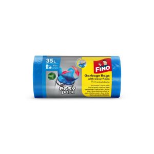 Saci de fixare FINO Easy pack 35 ℓ, 15 mic., 50 x 55 cm, albaștri (30 buc.) 