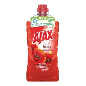 Soluție de curățat podele Ajax Floral Fiesta 1 l Flori sălbatice (roșu) 