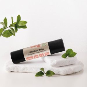 Pungi DONAU ECO strong, 160 ℓ, 70 mic, 10 buc, negre, LDPE 