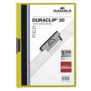 Capac cu clipsuri DURACLIP Original 30 verde deschis, pliant cu clipsuri