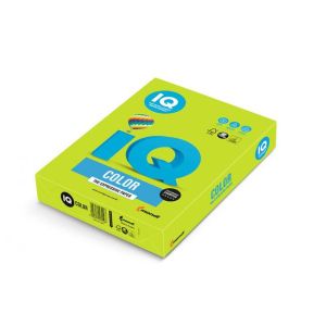 Hârtie colorată IQ verde lime LG46, A4, 80g 