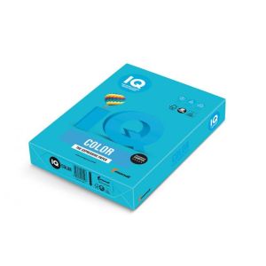 Hârtie colorată IQ albastru cyan AB48, A4, 80g 