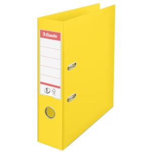 Dosar cu pârghie Esselte nr. 1, integral din plastic, 7,5 cm VIVIDA, galben 