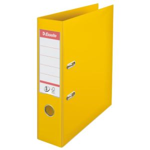 Dosar cu pârghie Esselte nr. 1, integral din plastic, 7,5 cm, galben 