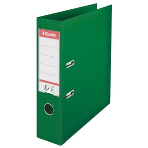 Dosar cu pârghie Esselte nr. 1, integral din plastic, 7,5 cm, verde 