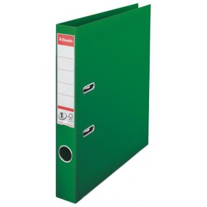 Dosar cu pârghie Esselte nr. 1, integral din plastic, verde, 5 cm 