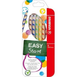 Creioane colorate din lemn EASYcolors L, set de 6 