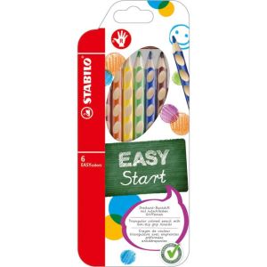 Creioane colorate din lemn EASYcolors P, set de 6 