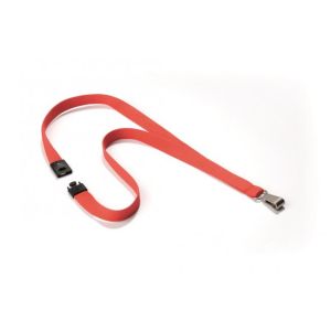 Curea de agățare CULOARE MOALE DURABILĂ 15mm roșu coral 10 buc 