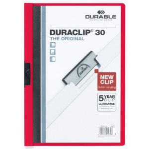 Capac cu clemă DURACLIP Original 30 roșu 