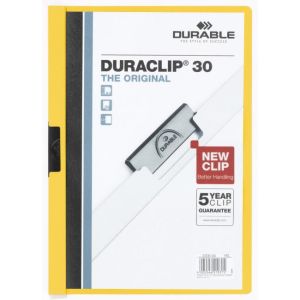 Capac cu clemă DURACLIP Original 30 galben 