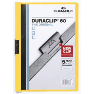 Carcasă DURACLIP Original cu 60 de clipuri, galbenă 