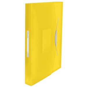 Servietă din plastic cu compartimente Esselte VIVIDA galbenă 