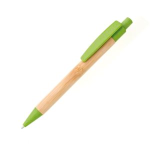 Stilou din bambus BORGO STRAW verde deschis 