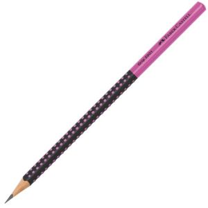 Grip pentru creion 2001/HB, negru/roz, în două tonuri, 12 buc. 