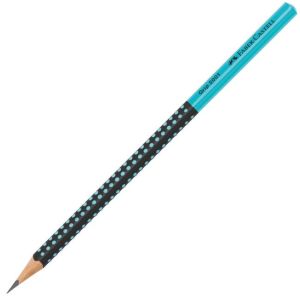 Grip pentru creion 2001/HB, negru/turcoaz, în două tonuri, 12 buc. 