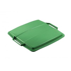 Capac pentru coș de gunoi din plastic de mare capacitate DURABIN 90 verde 