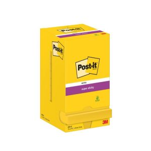 Notițe adezive Post-it Super Sticky Notes 76x76 galben narcisă 12x90l 