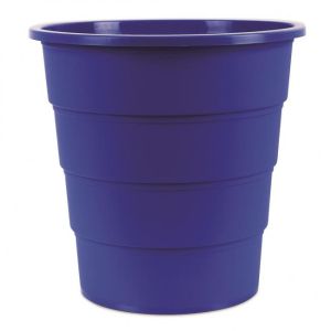 Coș de plastic pentru produse de birou 16l albastru