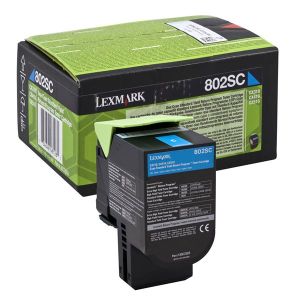 Toner Lexmark 802SC, 80C2SC0 (CX310, CX410, CX510), azuriu (cyan), original