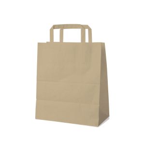 Pungă de hârtie maro 22+10 x 28 cm [250 buc]