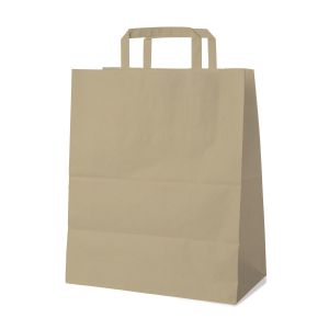 Pungă de hârtie maro 32+16 x 39 cm [250 buc]