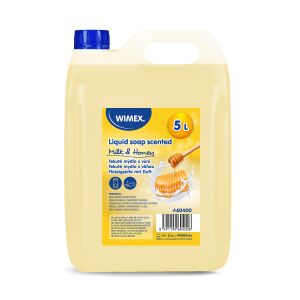 Săpun lichid cu parfum de lapte și miere 5L pentru dozator [1 buc]