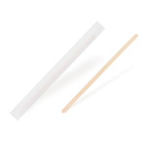 Agitator (lemn FSC 100%) 14cm ambalat individual [500 buc]