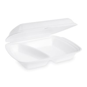 Cutie de meniu (XPS) 2 bucăți alb 241 x 207 x 69 mm 600ml [125 buc]