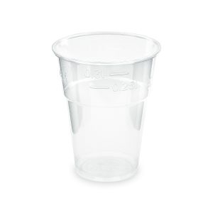 Cupă (PLA) transparentă Ø84mm 0.3L [50 buc]