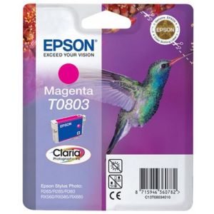 Cartuş Epson T0803, purpuriu (magenta), original