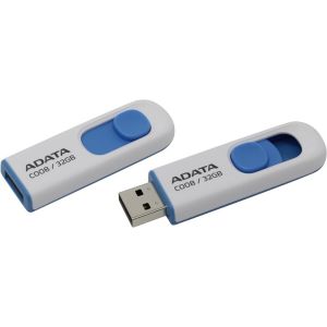 ADATA C008/32GB/USB 2.0/USB-A/Albastru AC008-32G-RWE