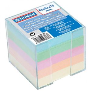 Pad cub nelipsit, 83x83x75 mm, culori pastelate, cutie transparenta