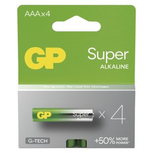 Baterie alcalina GP SUPER AAA (LR03) - 4 buc 1013124200